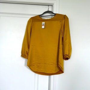 Van Heusen Mustard Yellow Blouse XS